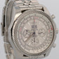 Breitling Bentley 6.75 A44362 Silver White 48mm Stainless Steel Automatic Watch