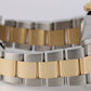 Rolex Submariner NO-HOLES REHAUT Two-Tone 18k Gold Steel Black 40mm 16613 Watch