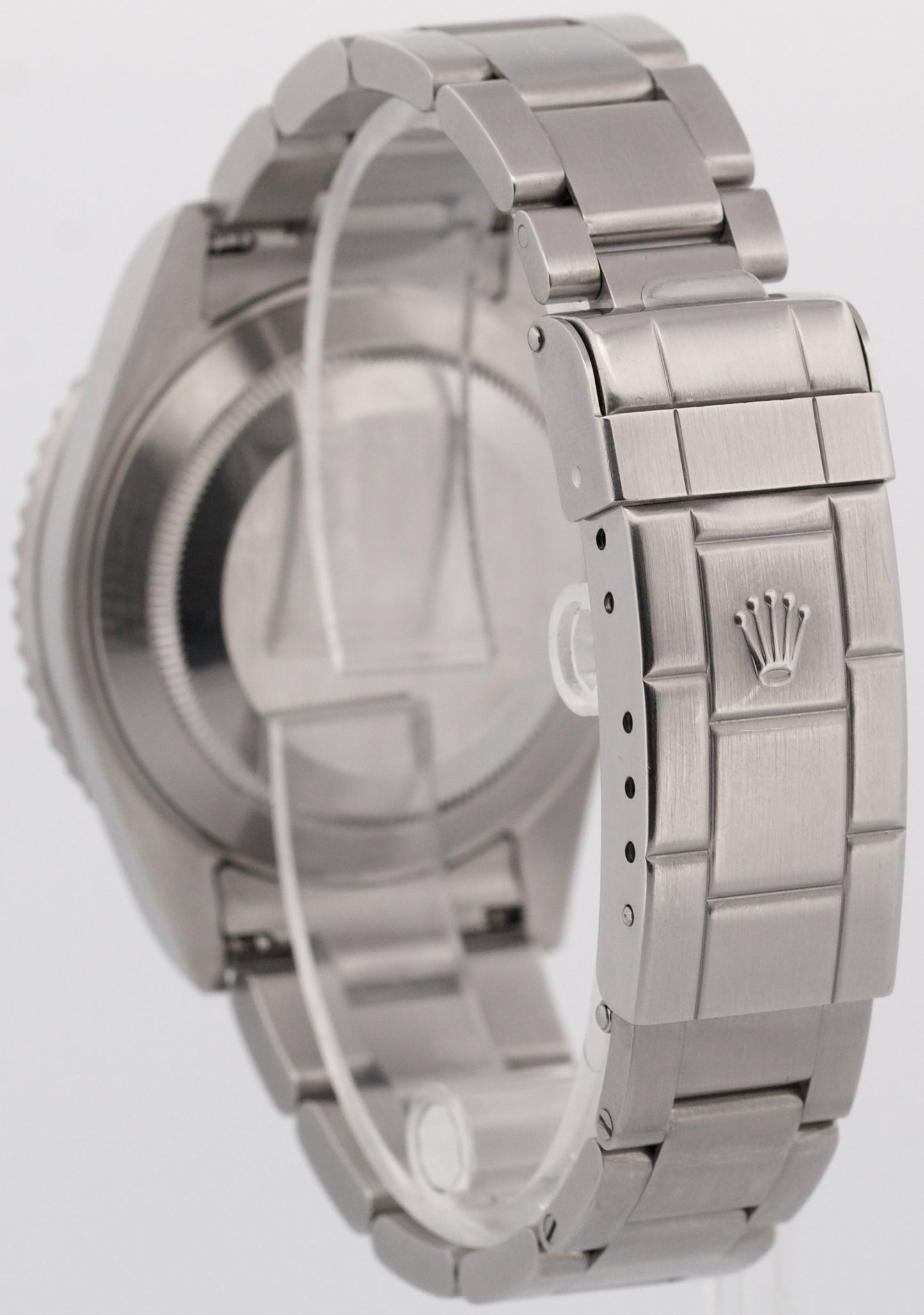 UNPOLISHED Rolex Submariner Date REHAUT Black Steel 40mm Oyster Watch 16610
