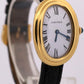 Ladies Cartier Baignoire White Roman PARIS DIAL 18K Yellow Gold 22mm 78094 BOX