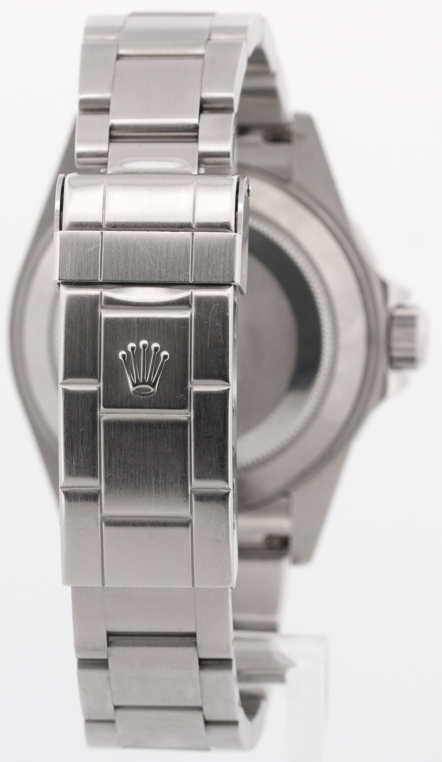 UNPOLISHED Rolex Submariner Date REHAUT Black Steel 40mm Oyster Watch 16610