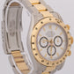 Rolex Daytona Cosmograph ZENITH White 18K Gold Steel INVERTED 6 Watch 16523