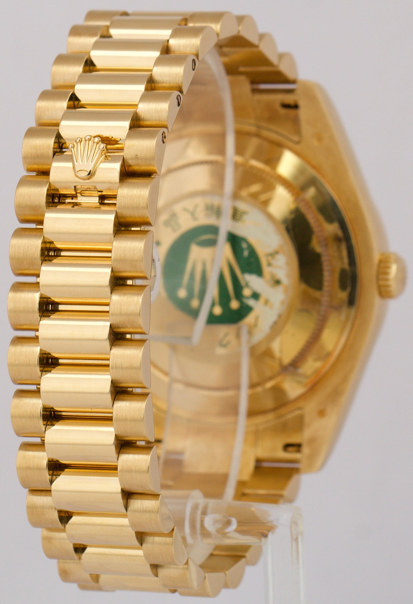 Rolex Day-Date II President 41mm CHAMPAGNE 18K Yellow Gold Fluted 218238 BOX