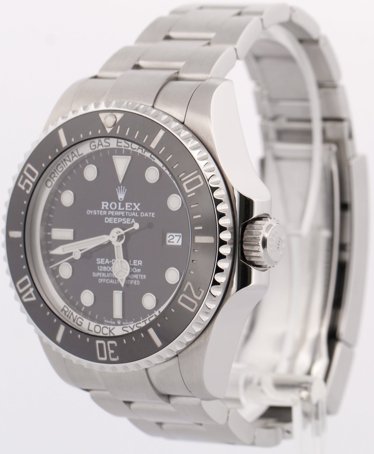 2021 PAPERS Rolex Sea-Dweller Deepsea BLACK 44mm Stainless Ceramic 126660 BOX