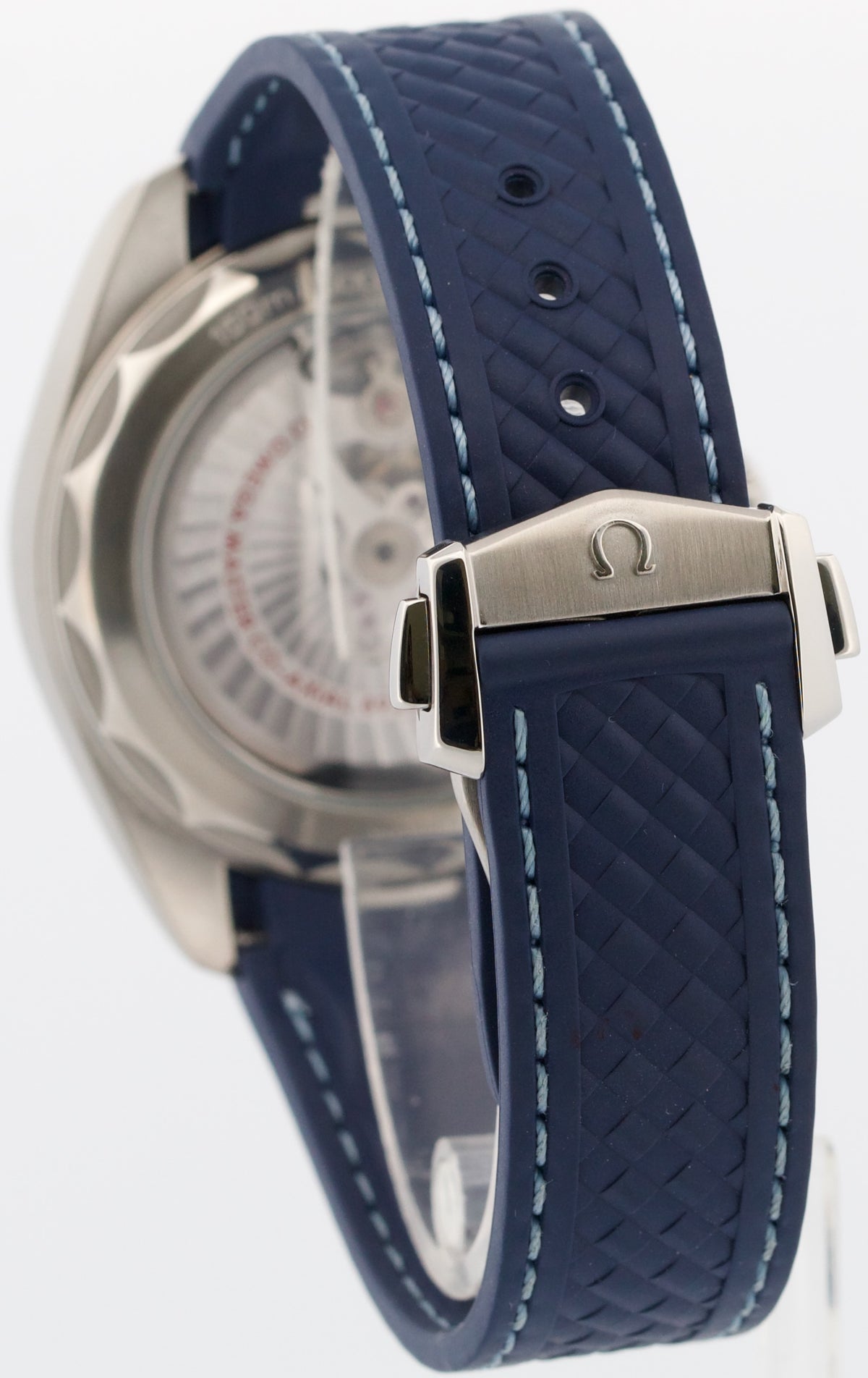 Omega Seamaster 220.12.43.22.03.001 Blue Rubber Aqua Terra Worldtimer Watch BOX