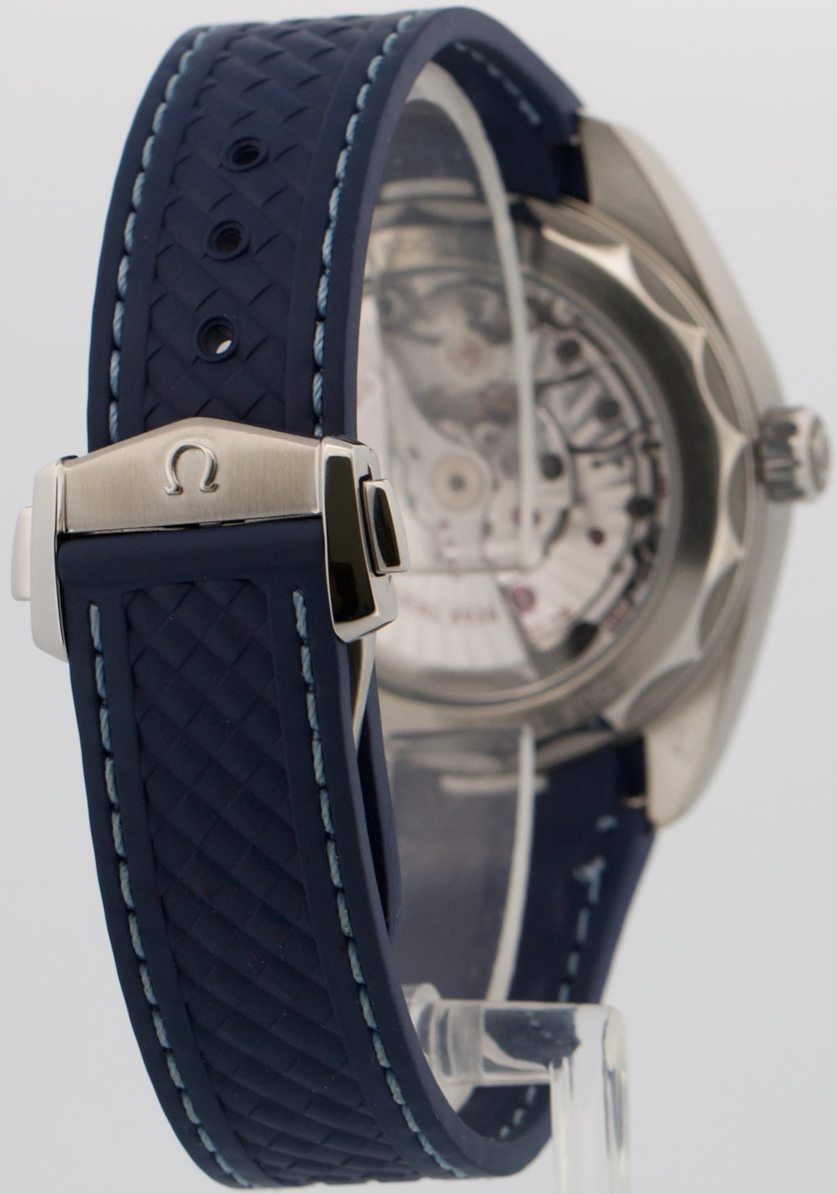 Omega Seamaster 220.12.43.22.03.001 Blue Rubber Aqua Terra Worldtimer Watch BOX