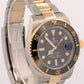 2016 PAPERS Rolex Submariner BLACK 40mm Ceramic 18K Gold Steel 116613 LN BOX