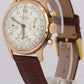 VINTAGE UNPOLISHED Breitling 788 Premier Chronograph 18K Rose Gold Leather 36mm