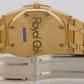 Vintage Audemars Piguet Royal Oak 4100BA Patina Gray Diamond 35mm 18K Gold Watch
