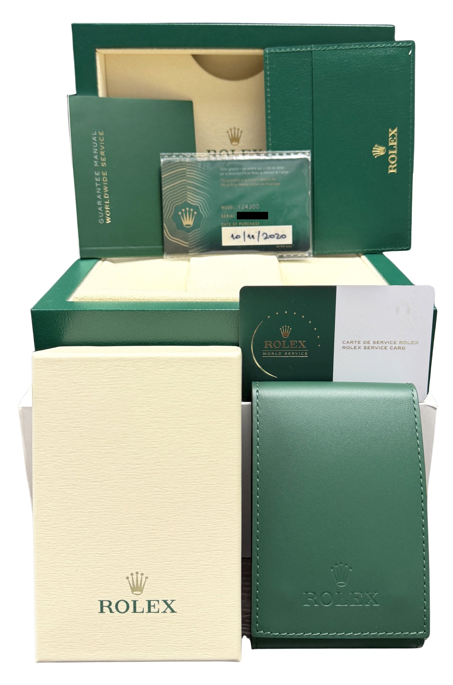 UNPOL. 2026 RSC + PAPERS  Rolex Oyster Perpetual TURQUOISE 41mm 124300 Watch BOX