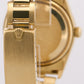 Rolex Oyster Perpetual Date 34mm SILVER 18K Yellow Gold FLUTED Watch 15238