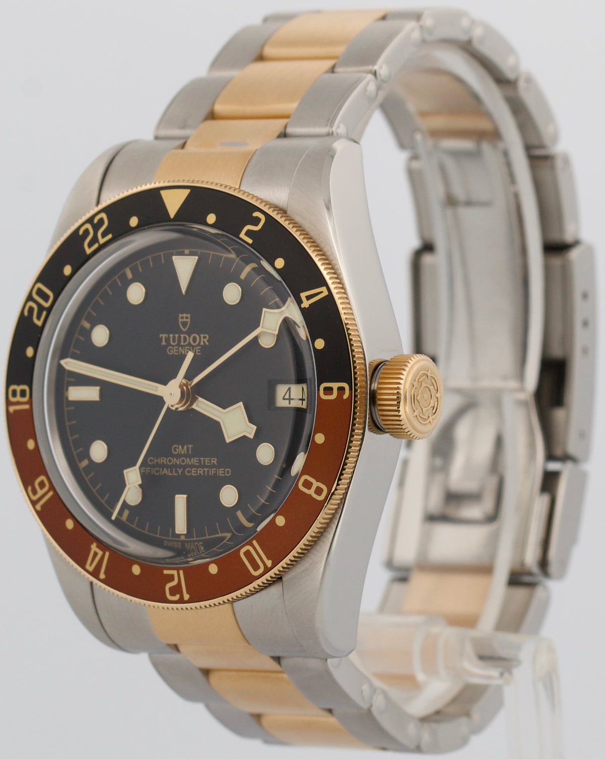 2022 Tudor Black Bay 79833 MN GMT Root Beer Two-Tone 18K Steel 41mm Box Papers