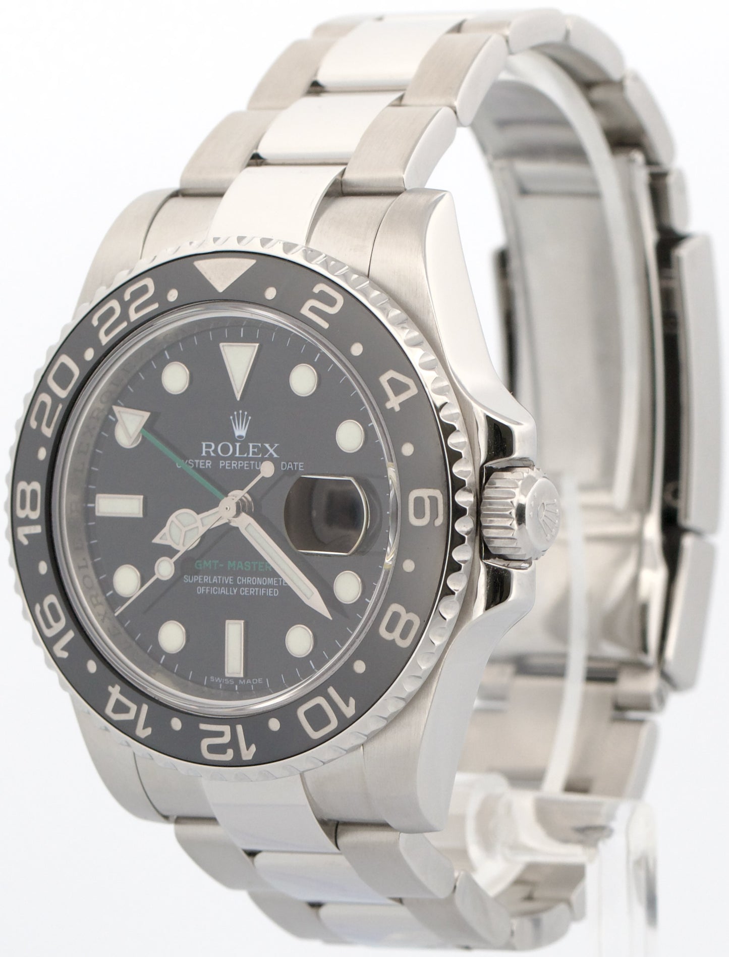 2008 PAPERS Rolex GMT-Master II BLACK Stainless Steel Ceramic 40mm 116710 LN BOX