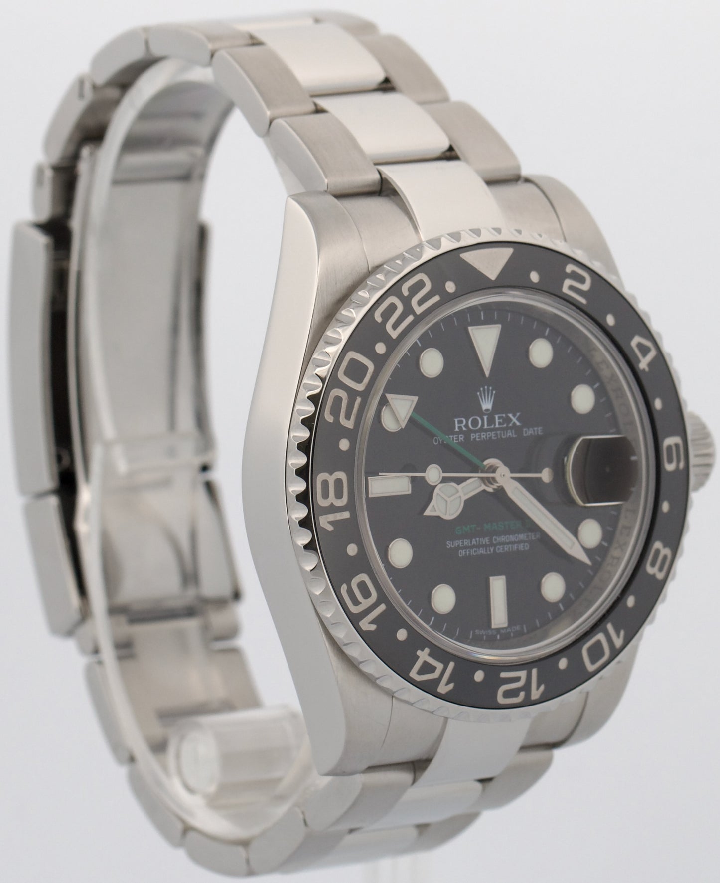 2008 PAPERS Rolex GMT-Master II BLACK Stainless Steel Ceramic 40mm 116710 LN BOX