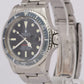 VINTAGE 1972 PAPERS Rolex Submariner Date RED Black Patina 40mm Steel 1680 BOX