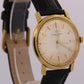VINTAGE Vacheron Constantin 35mm SILVER 18K Yellow Gold Manual Leather 6515