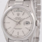 Rolex Day-Date Presidential 36mm SILVER 950 Platinum Smooth 18206 Watch BOX