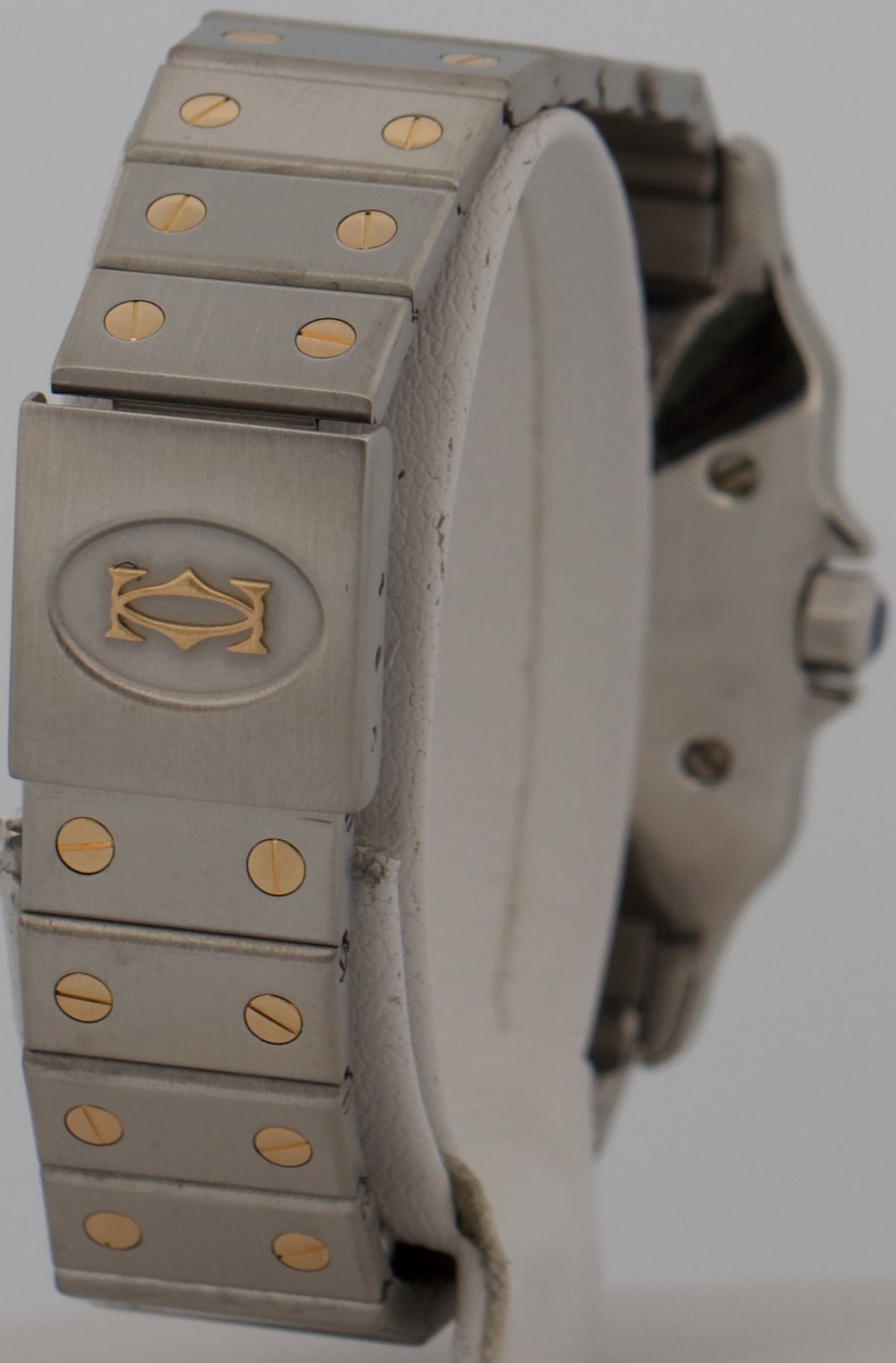Cartier Santos Carree 2961 White Roman 18k Steel Automatic Two-Tone 29mm Box