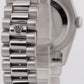 Rolex Day-Date Presidential 36mm SILVER 950 Platinum Smooth 18206 Watch BOX