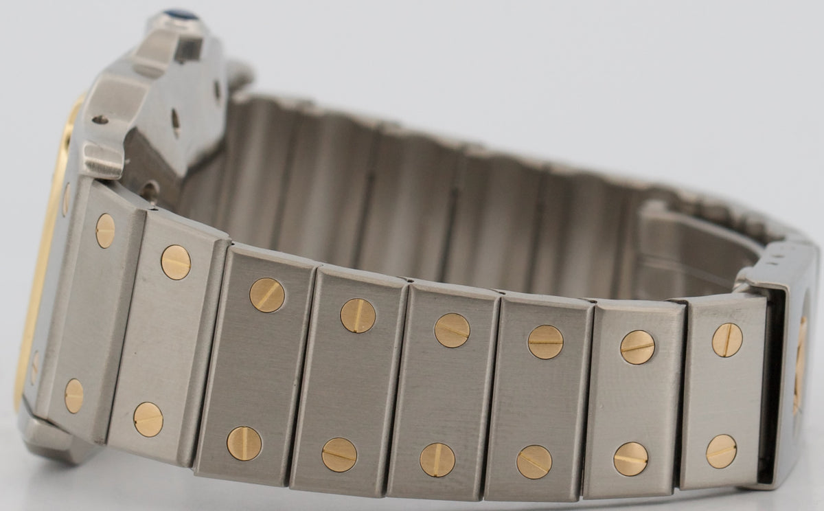 Cartier Santos Carree 2961 White Roman 18k Steel Automatic Two-Tone 29mm Box