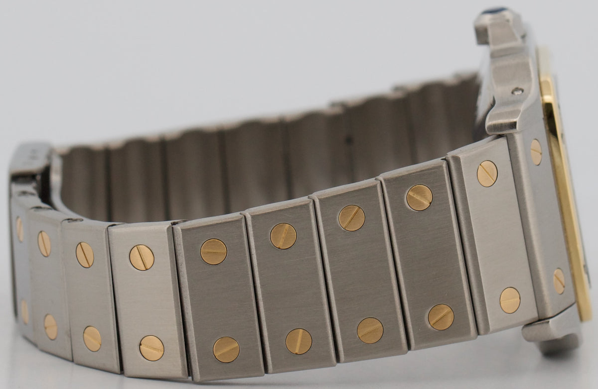 Cartier Santos Carree 2961 White Roman 18k Steel Automatic Two-Tone 29mm Box
