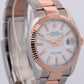 2024 PAPERS Rolex DateJust 36 WHITE 18k Rose Gold OYSTER Steel 36mm 126231 BOX