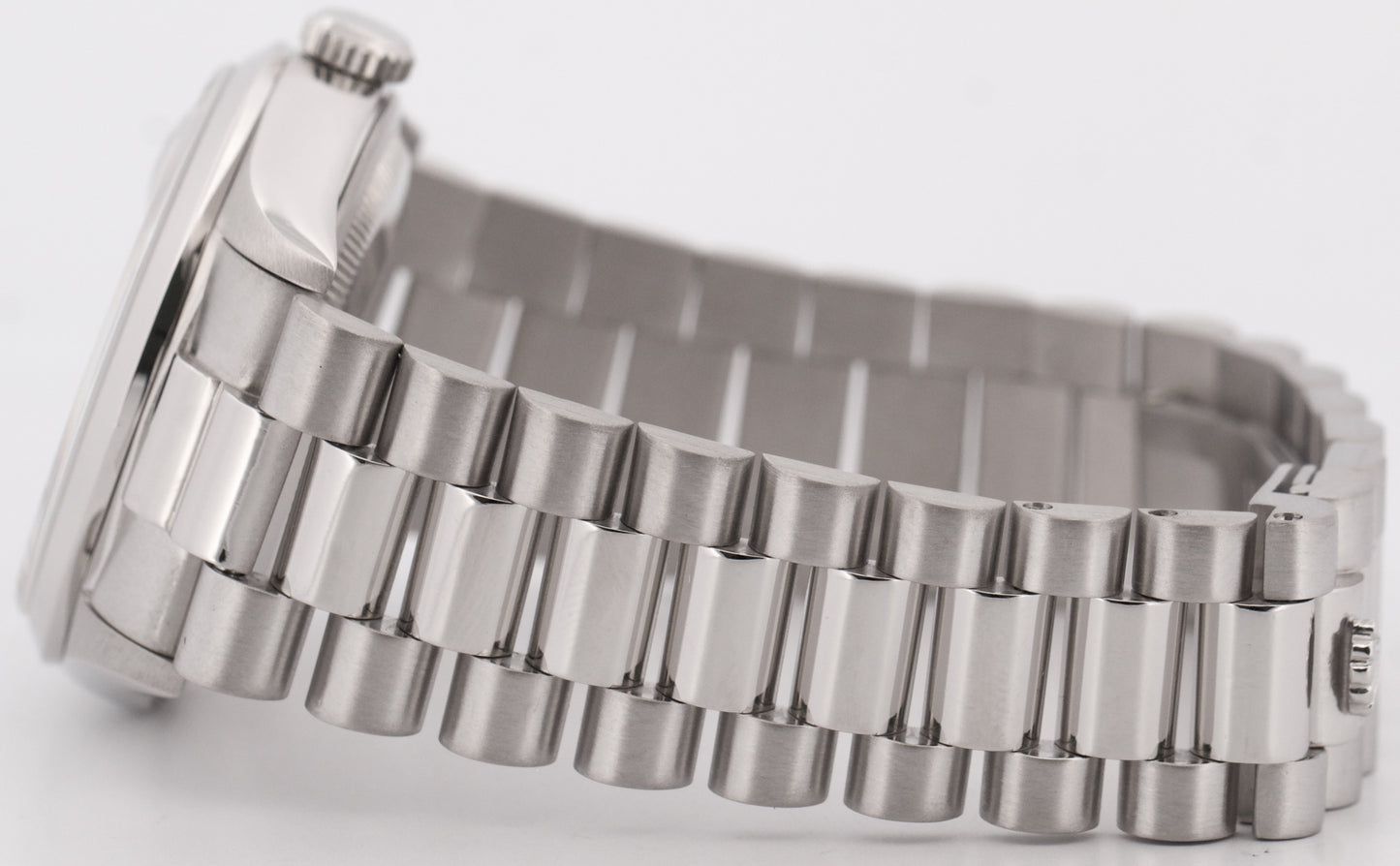 Rolex Day-Date Presidential 36mm SILVER 950 Platinum Smooth 18206 Watch BOX