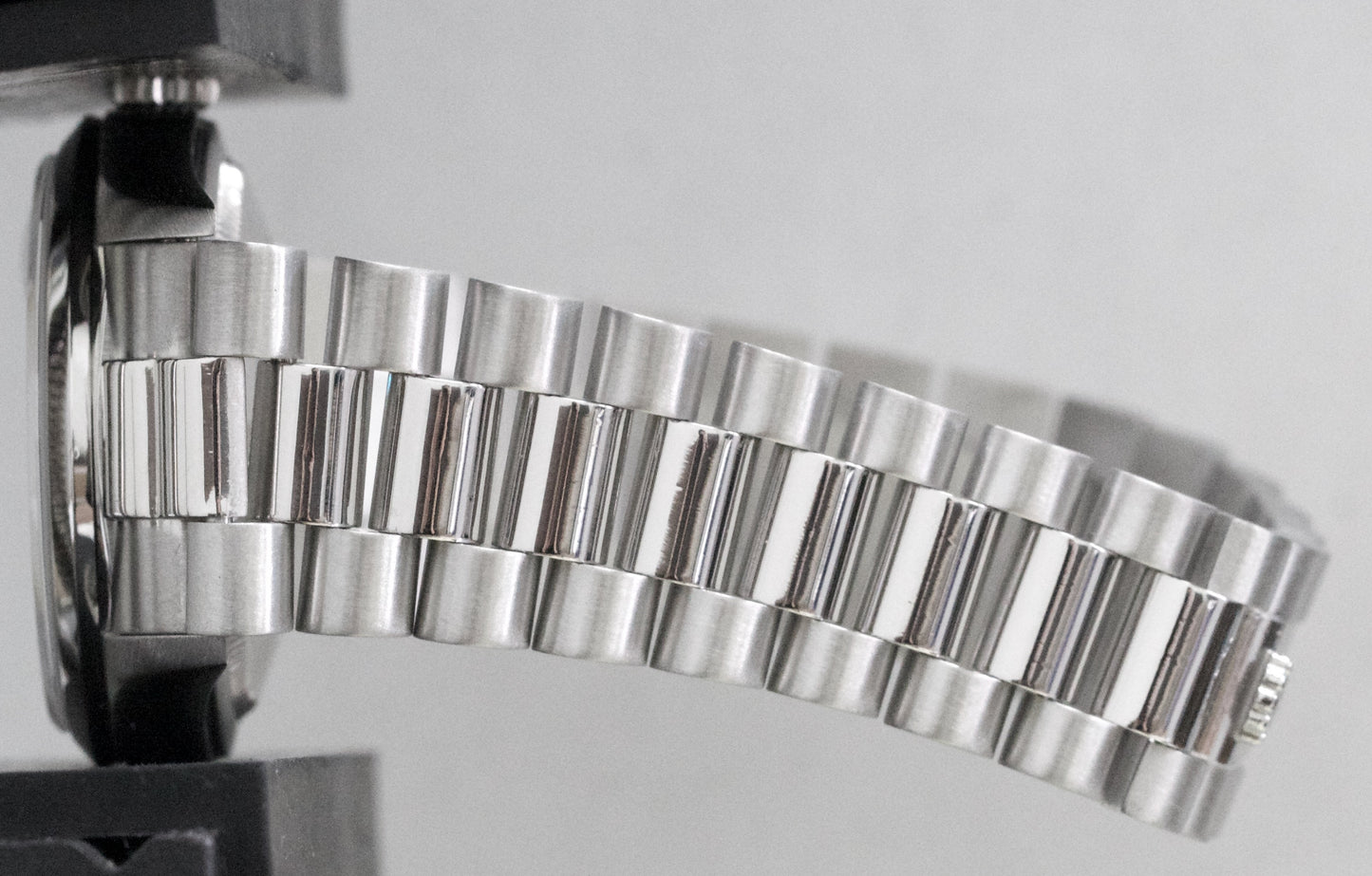 Rolex Day-Date Presidential 36mm SILVER 950 Platinum Smooth 18206 Watch BOX