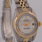 PAPERS Rolex DateJust 26mm WHITE ROMAN Two-Tone 18K JUBILEE Steel 69163 BOX