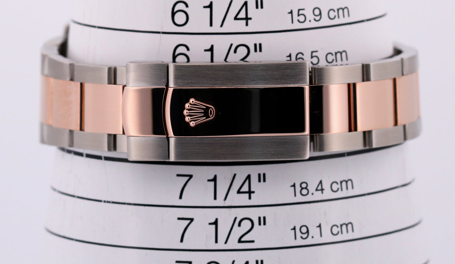 2024 PAPERS Rolex DateJust 36 WHITE 18k Rose Gold OYSTER Steel 36mm 126231 BOX