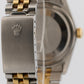 1984 Rolex DateJust 16013 Champagne Two-Tone 18K Gold Steel Jubilee RSC 36mm