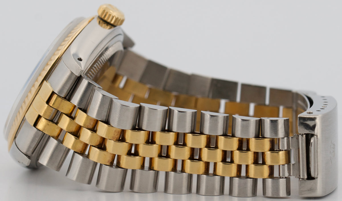 1984 Rolex DateJust 16013 Champagne Two-Tone 18K Gold Steel Jubilee RSC 36mm