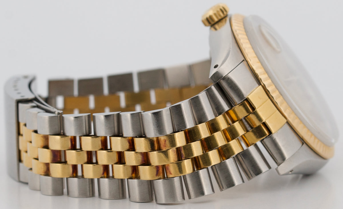 1984 Rolex DateJust 16013 Champagne Two-Tone 18K Gold Steel Jubilee RSC 36mm