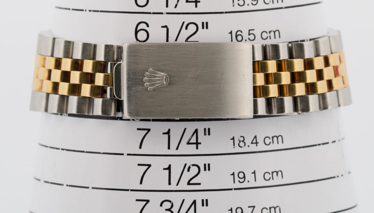 1984 Rolex DateJust 16013 Champagne Two-Tone 18K Gold Steel Jubilee RSC 36mm
