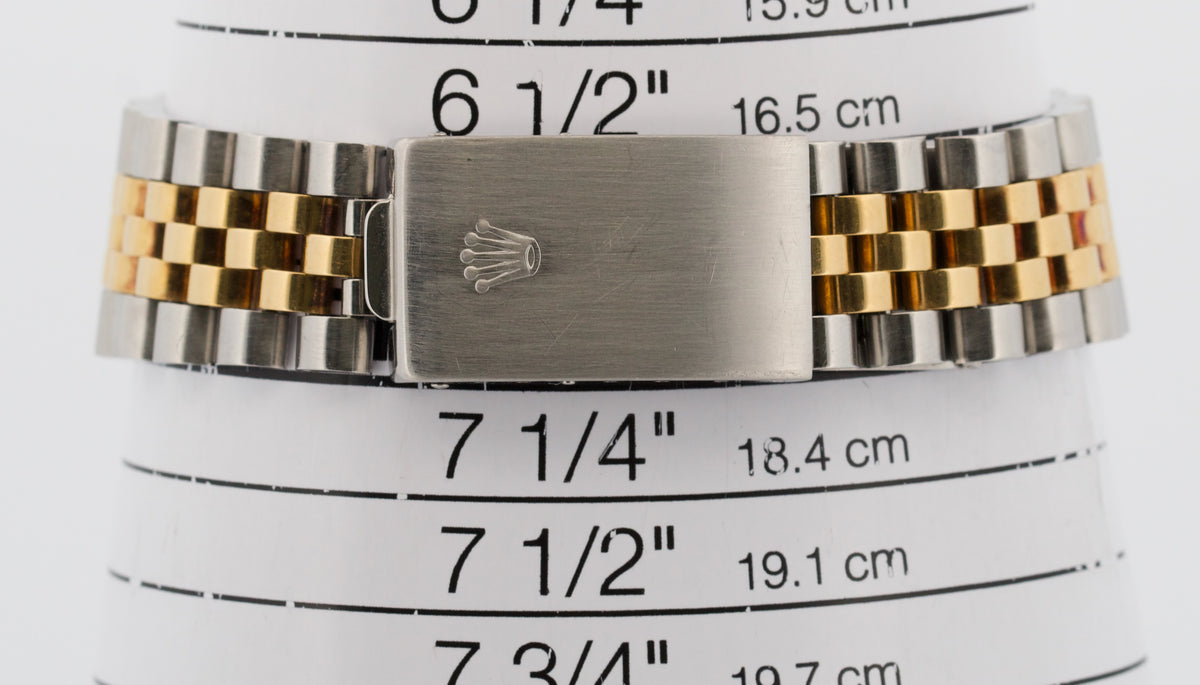 1984 Rolex DateJust 16013 Champagne Two-Tone 18K Gold Steel Jubilee RSC 36mm