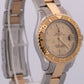 2003 PAPERS Ladies Rolex Yacht-Master 29mm CHAMPAGNE 169623 18K Gold Steel BOX