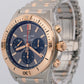 PAPERS Breitling Chronomat B01 42mm GRAY Two-Tone Gold Steel Watch UB0134 BOX