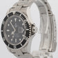 2008 Rolex Submariner Date 16610 Black Rehaut No-Holes Steel 40mm Box Papers