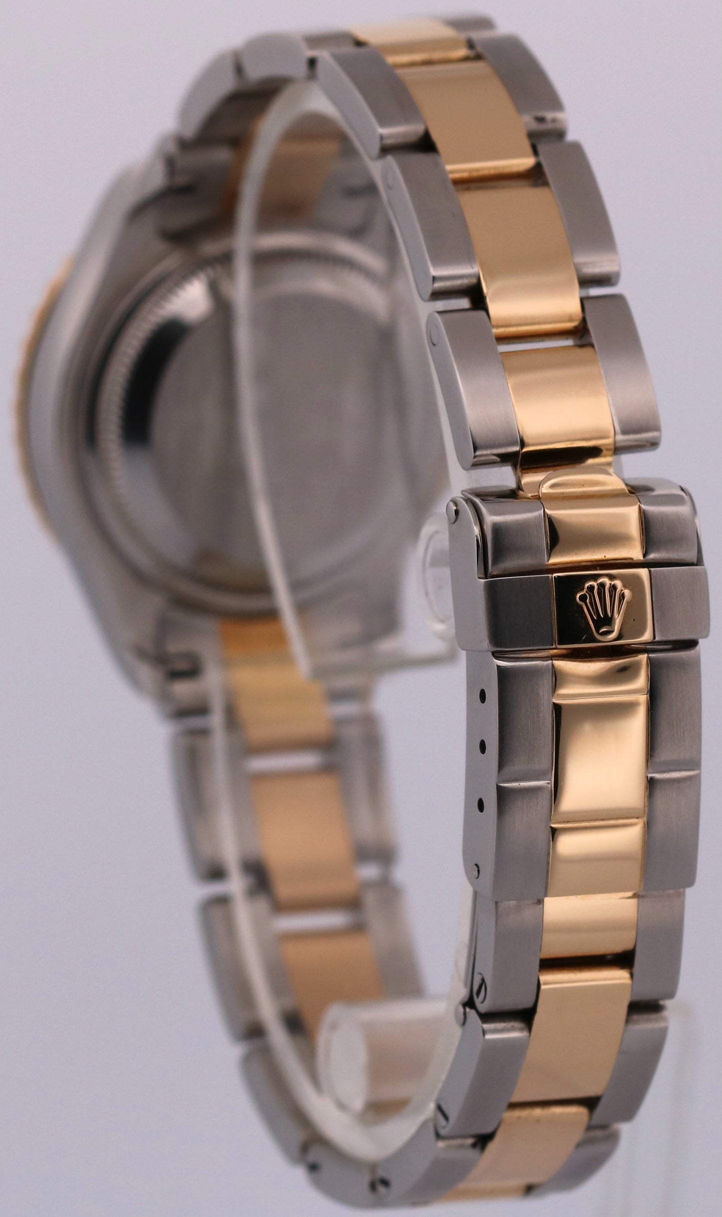 2003 PAPERS Ladies Rolex Yacht-Master 29mm CHAMPAGNE 169623 18K Gold Steel BOX