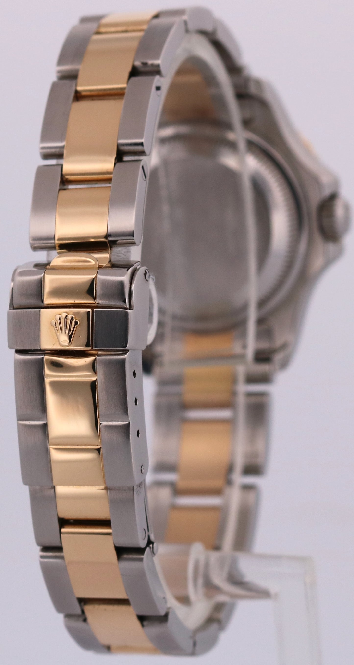 2003 PAPERS Ladies Rolex Yacht-Master 29mm CHAMPAGNE 169623 18K Gold Steel BOX