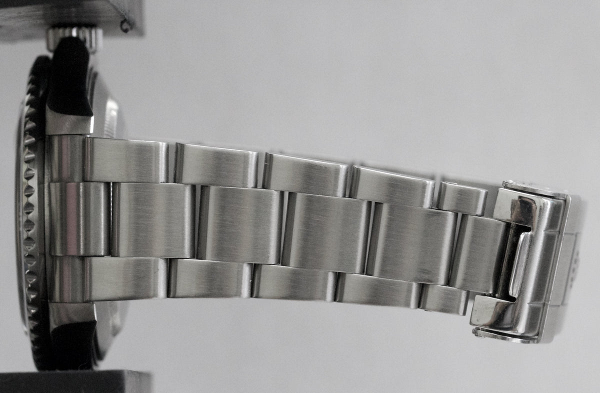 2008 Rolex Submariner Date 16610 Black Rehaut No-Holes Steel 40mm Box Papers