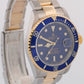 Rolex Submariner Date 40mm BLUE Two-Tone 18K Yellow Gold GOLD BUCKLE 16613