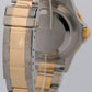 Rolex Submariner Date 40mm BLUE Two-Tone 18K Yellow Gold GOLD BUCKLE 16613