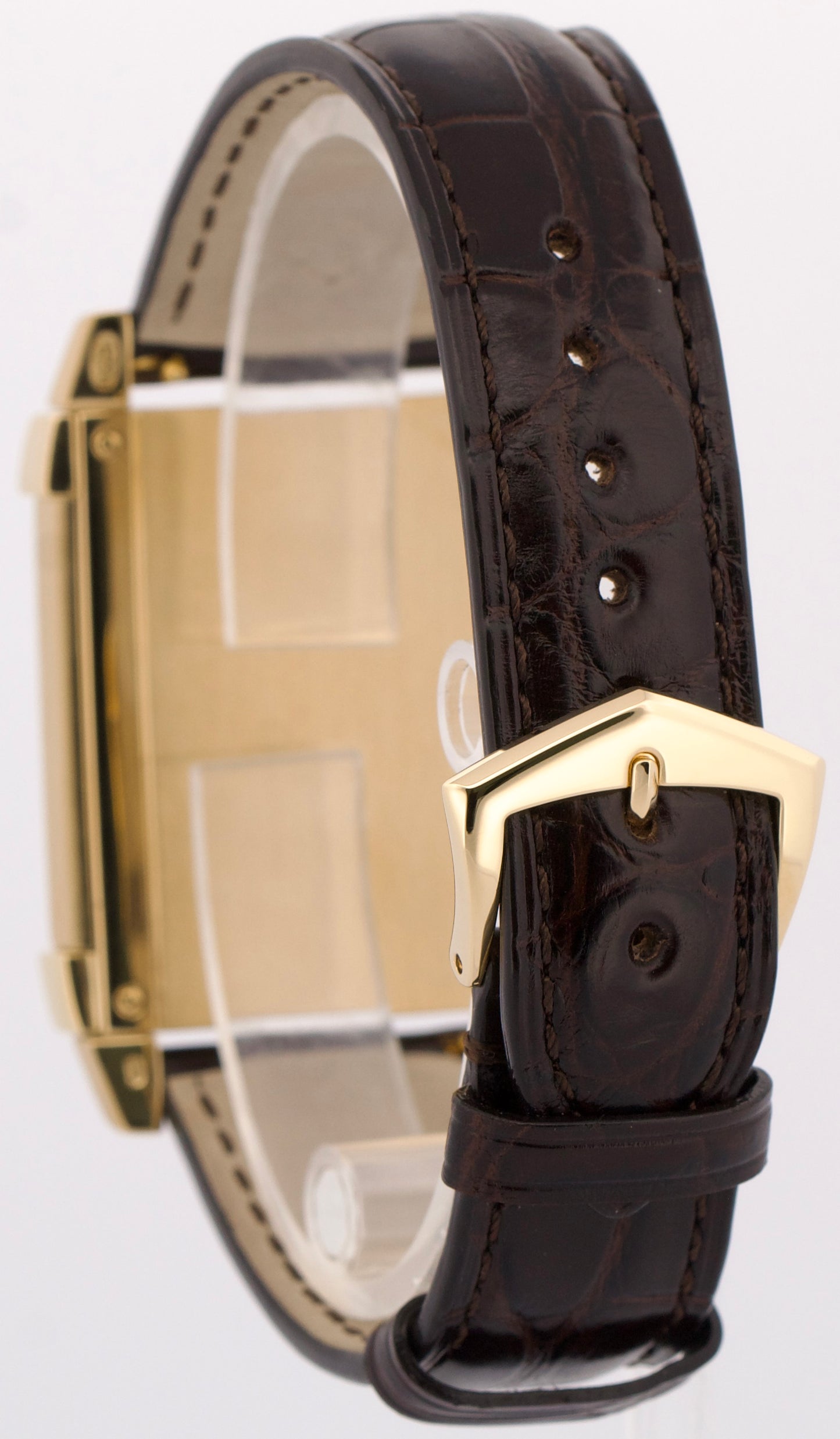 Patek Philippe Gondolo 18k Yellow Gold IVORY 35mmX47mm Manual Leather 5111J