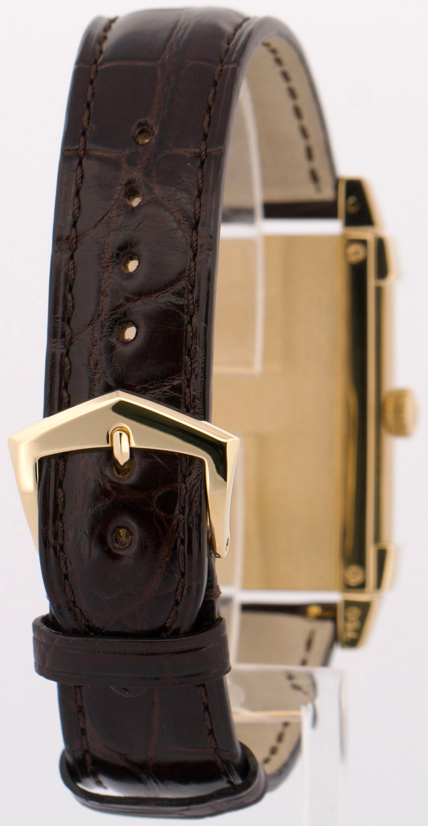 Patek Philippe Gondolo 18k Yellow Gold IVORY 35mmX47mm Manual Leather 5111J