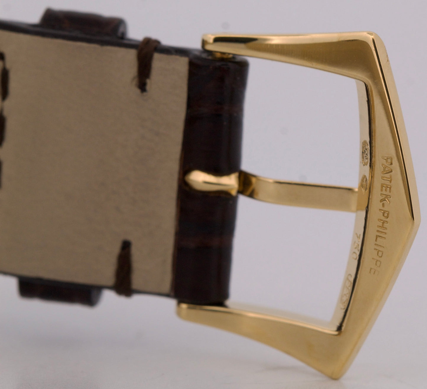 Patek Philippe Gondolo 18k Yellow Gold IVORY 35mmX47mm Manual Leather 5111J