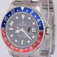 PAPERS Rolex GMT-Master II PEPSI Rectangle Blue Red NO-HOLES 40mm 16710 B+P