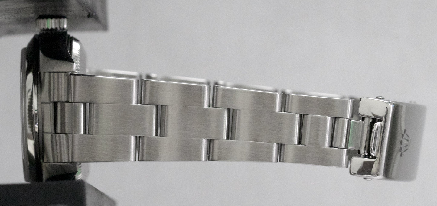 1999 Rolex Oyster Perpetual 24mm PINK 3-6-9 Steel NO-HOLES Oyster Smooth 76080