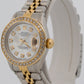 Ladies Rolex DateJust 69173 26mm Mother of Pearl Diamond 18K Steel Jubilee Watch