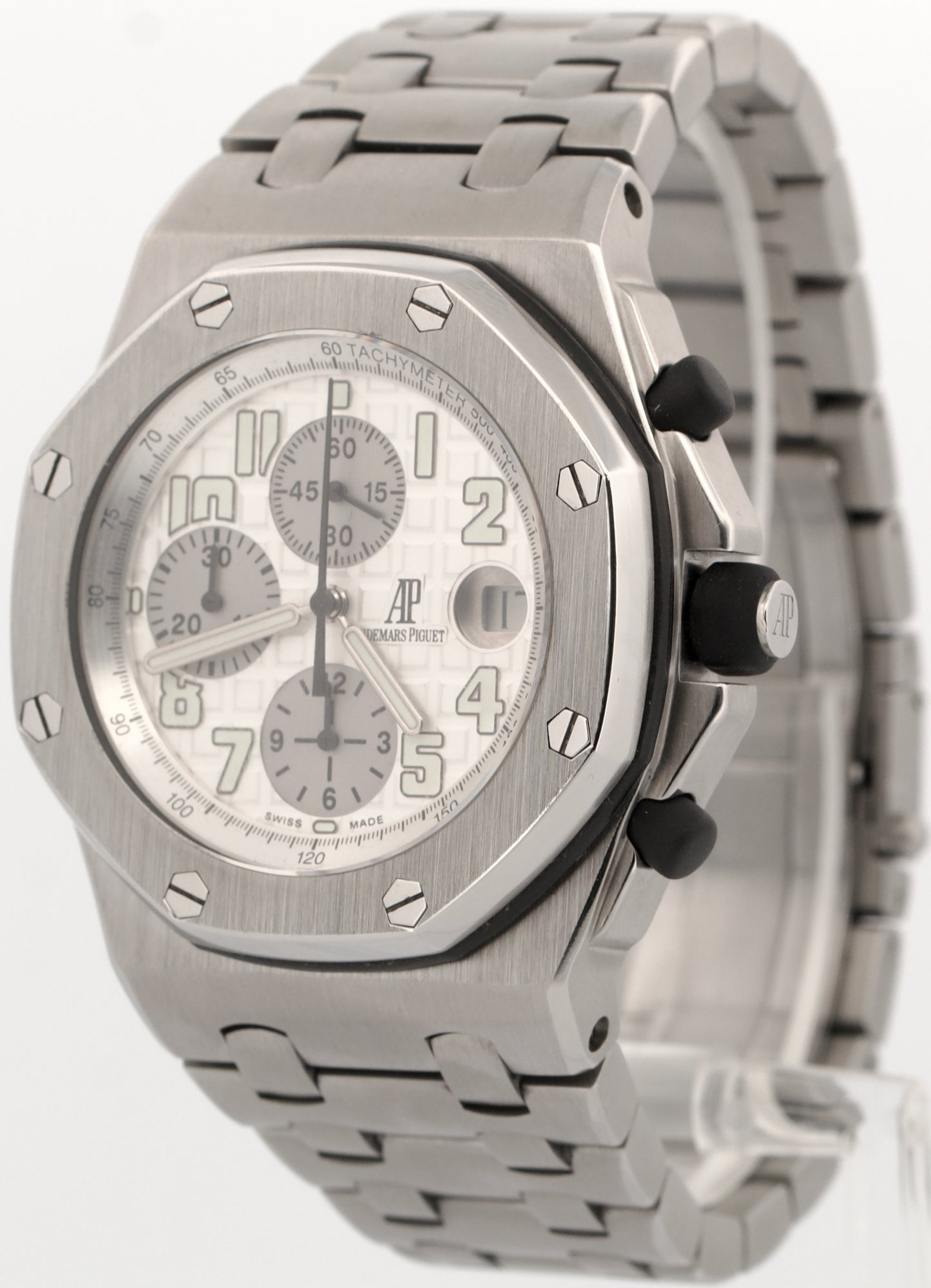 Audemars Piguet Royal Oak Offshore SILVER Chronograph Stainless Steel 25721ST